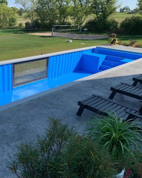 40 foot container swimming pool